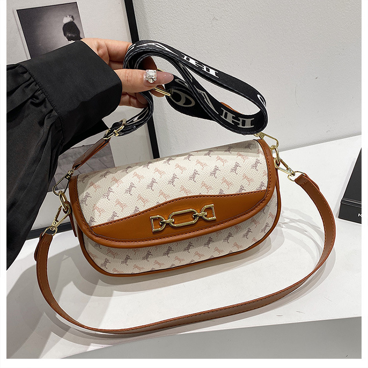 New High-end Fashion Texture Printed Armpit Bag European And American Retro Trend Handheld Single Shoulder Diagonal Cross Bag Popular Item_voghion.com
