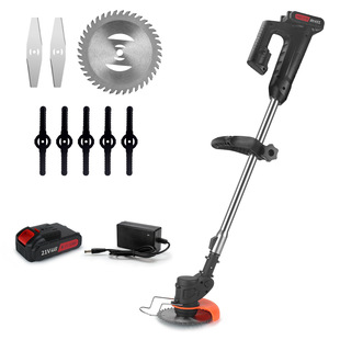 Industrial electric lawn mower household small garden rechargeable weeding machine lawn mowing lithium battery mowing artifact