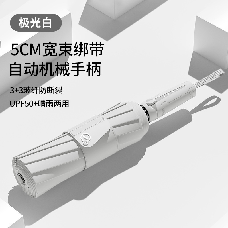 高品质机械雨伞大号双人伞自动折叠加厚加大加固防晒遮阳伞男士伞|undefined