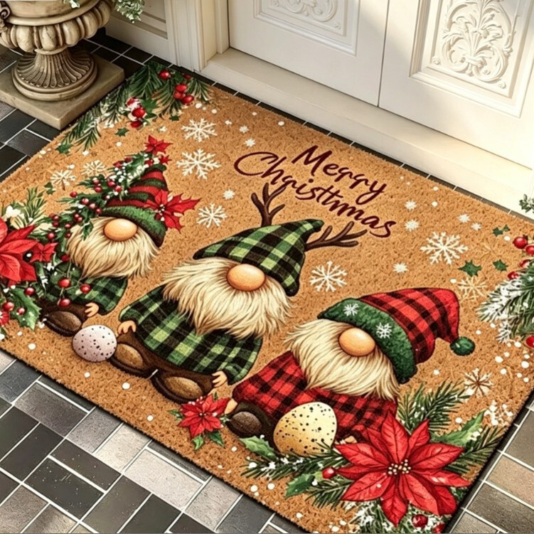 Amazon's Best-Selling Cartoon Christmas Decorative Floor Mat, Imitation Coconut Palm Silk Loop, Thickened Mud-Scraping and Dust-Removing Entrance Door Mat Amazon's Best-Selling Cartoon Christmas Decorative Floor Mat, Imitation Coconut Palm Silk Loop, Thickened Mud-Scraping and Dust-Removing Entrance Door Mat