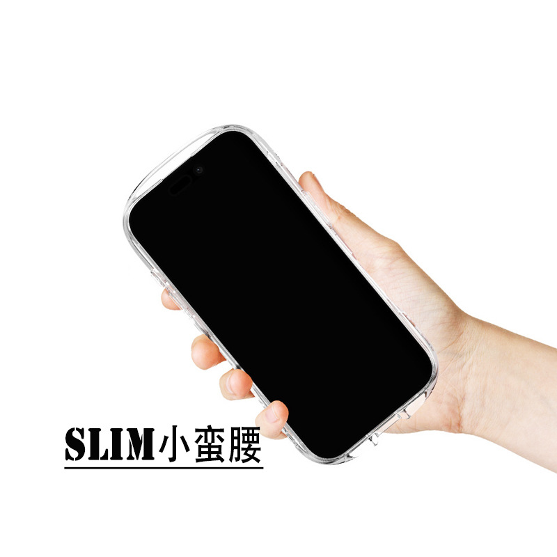 Xiaomanyao Apple 16 telefon kılıfı şeffaf iPhone15Pro silikon darbeye dayanıklı Promax Plus için uygun tam koruma