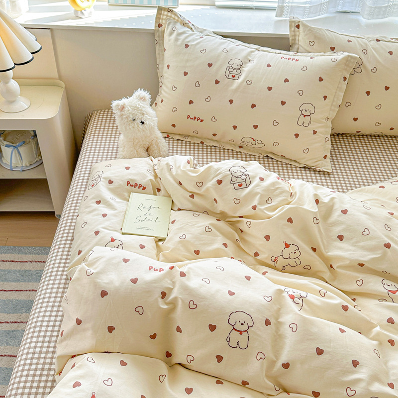 Class a Maternal and Infant Grade Pure Cotton 12868 Four-Piece Set Three-Piece Set Student Dormitory Fake One Get Three Compensation Class a Maternal and Infant Grade Pure Cotton 12868 Four-Piece Set Three-Piece Set Student Dormitory Fake One Get Three Compensation