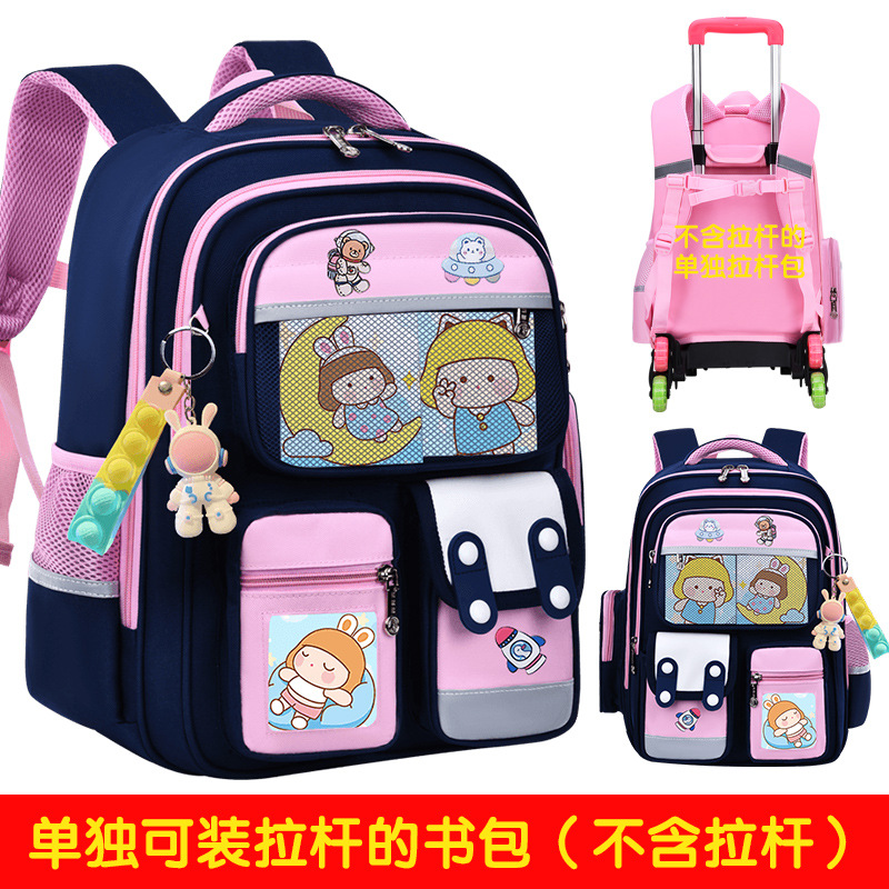 2026 nueva mochila escolar de tirón para estudiantes de primaria 23456 grados mochila de hombro