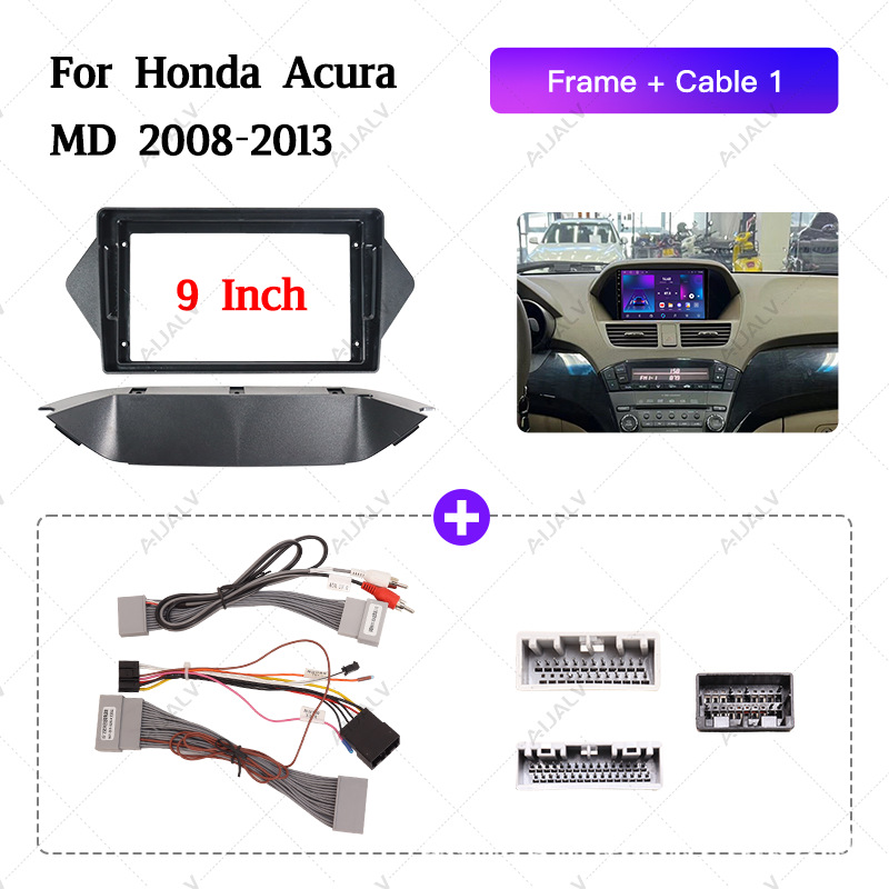Factory Hot-Selling Car Frame Suitable for Honda 2008-2013 Acura/Mdx 9inch Left and Right Hand Drive Android Navigation Panel