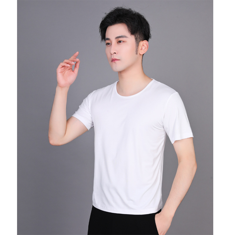 03 White round neck short sleeve