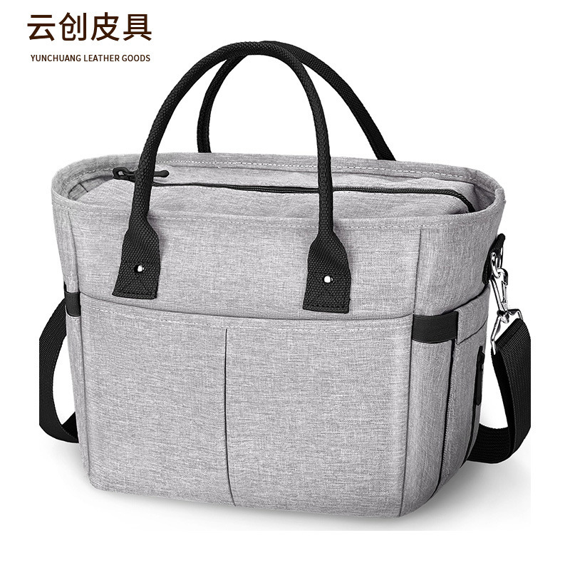 Large-Capacity Waterproof Thickened Aluminum Foil Picnic Bag, Casual, Fashionable and Versatile Lunch Bag, Multi-Functional Insulated Lunch Box Bag