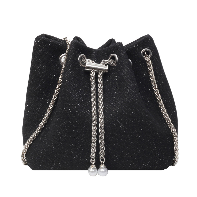 2024 Borsa a tracolla piccola con catena a secchiello versatile e alla moda con alta qualità e nuova borsa a tracolla unica e popolare_voghion.com