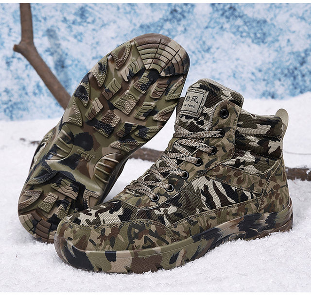 Botas De Seguridad Militar Bigfanshu Desert Botas Tácticas - Main Image