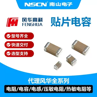 1nF贴片电容 0402B102K500NT 风华 ±10% 50V 封装0402