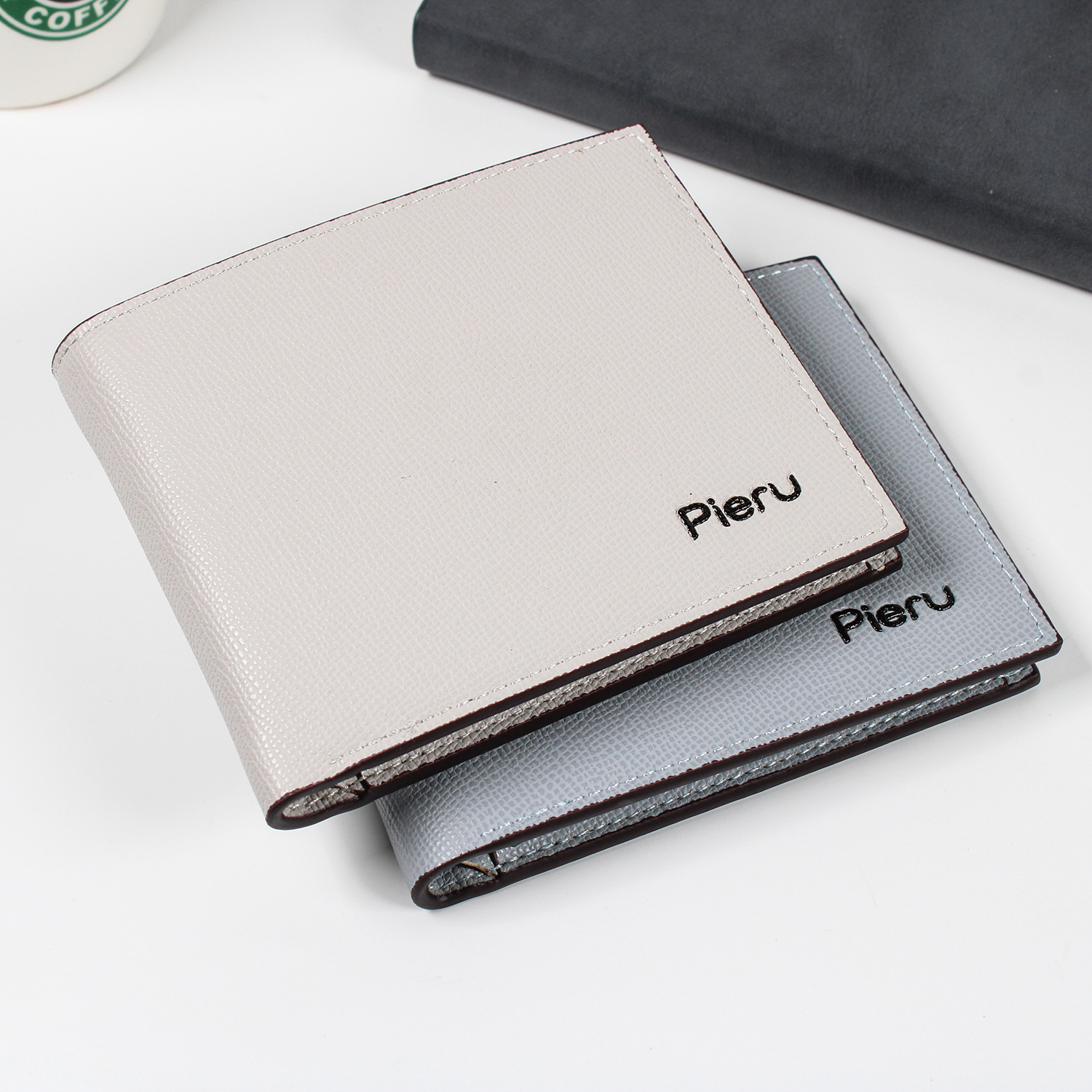 外贸新款创意男钱包短款多卡位手掌纹PU休闲钱夹超薄零钱包批发