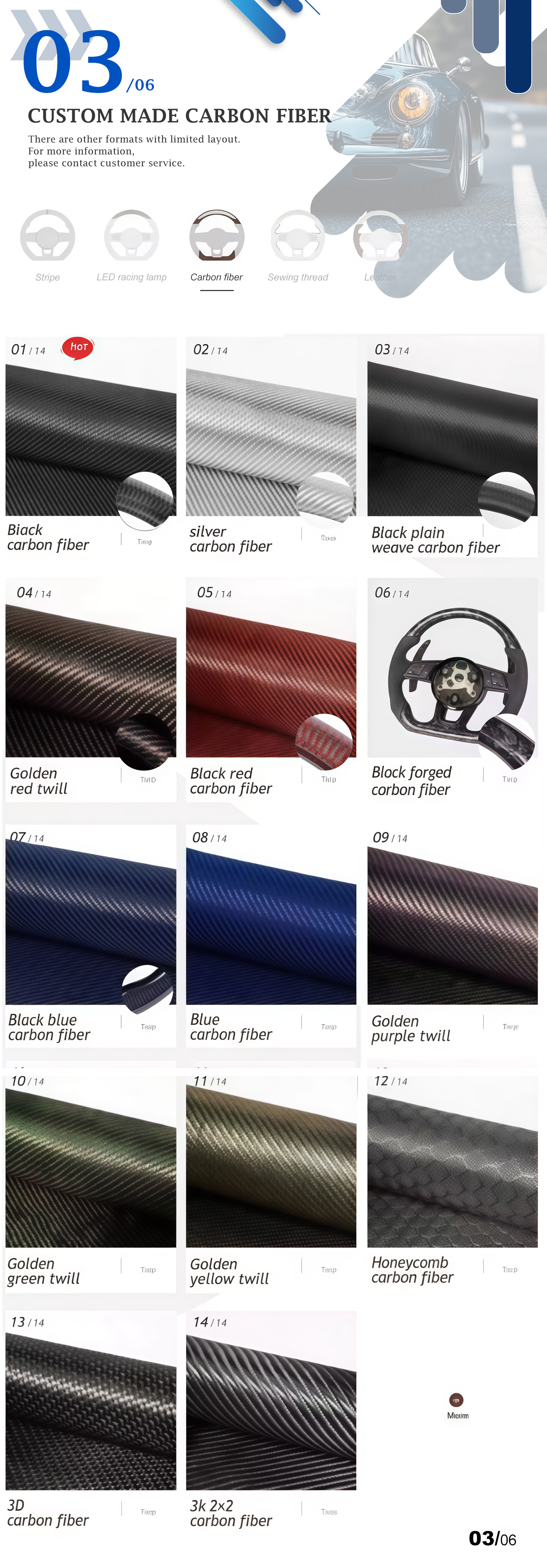 Car Steering Wheel Suitable for Mercedes-Benz, Bmw, Land Rover, Volkswagen, Tesla, Porsche Cars, Suede Steering Wheel