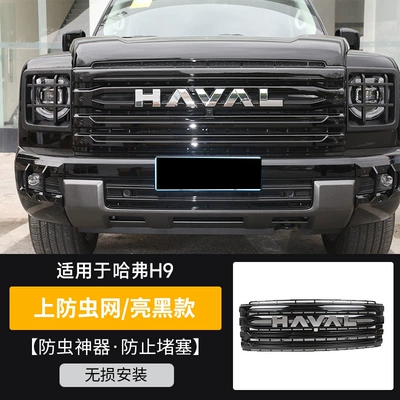 Protection Nets, Protective Covers, Special – Automobile anti-insect net - second-generation-haval-h9-integrated-medium-mesh-insect-proof-net-painted-black
