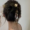 A small minority Sense of design tassels Step shake Hairpin Antiquity Pan head Headdress modern Simplicity Cold senior Hairpin Hairdressing