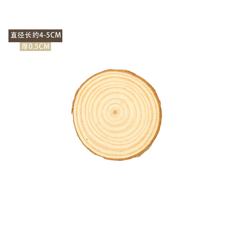 Diameter 4-5cm, thickness 0.5