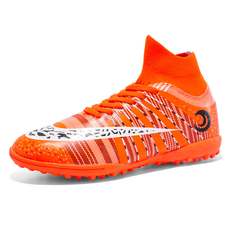 2023 nuevos zapatos de fútbol para hombres con clavos de lazos TF zapatos de entrenamiento de clavos largos zapatos de fútbol para adultos resistentes al desgaste