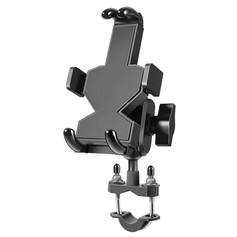 Motocicleta teléfono móvil soporte de navegación batería eléctrica coche motocicleta bicicleta motocicleta soporte para teléfono móvil aleación de aluminio a prueba de golpes