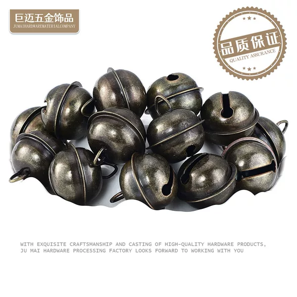 22mm vintage Bell iron wire round bell with iron wire Iron Triangle hook Bell bronze bell accessories in stock