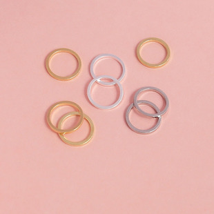 �18K��ɫ�]��Ȧƽ��Ȧ�_��Ȧ��Ȧdiy������ֹ��Ʒ�����B��Ȧ