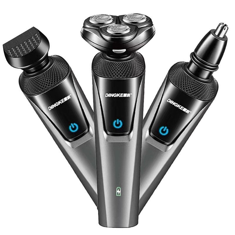 Cross-border dingke 8806 electric shaver USB rechargeable shaving knife washing head beard knife three-in-one