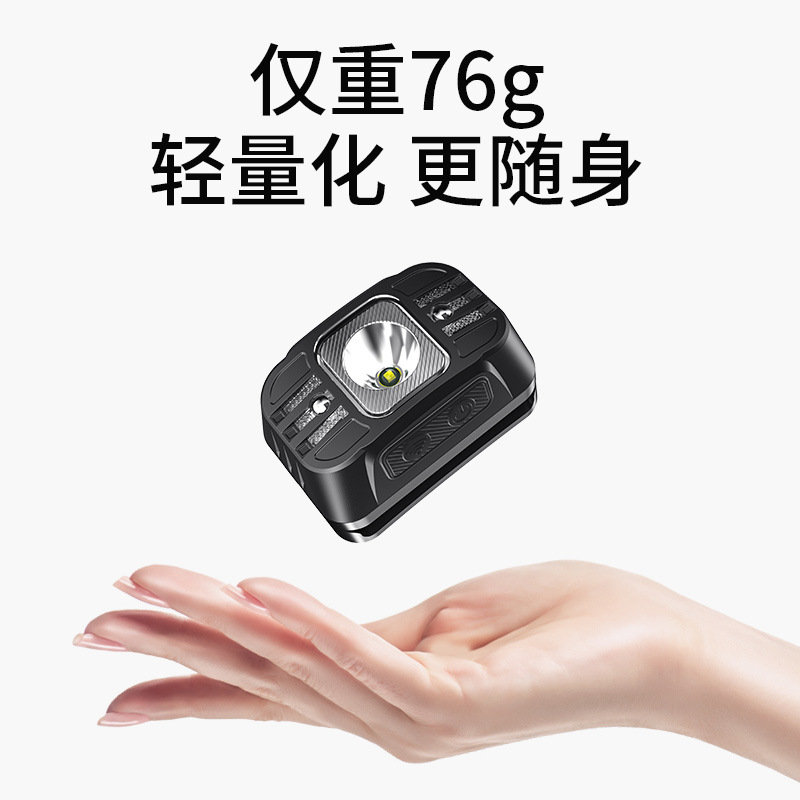 Transfronterizos LED luz de alta intensidad farol inducción USB carga portátil cabeza luz de carrera nocturna al aire libre luz de pesca nocturna