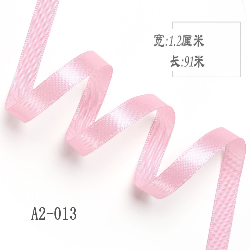 1,2 cm cinta de poliéster arco DIY cinta de la boda ramo de frutas caja de regalo de embalaje de color de la cinta de satén Decoración