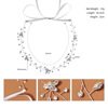 Drill suitable for photo sessions, universal hair accessory, headband handmade for bride, simple and elegant design