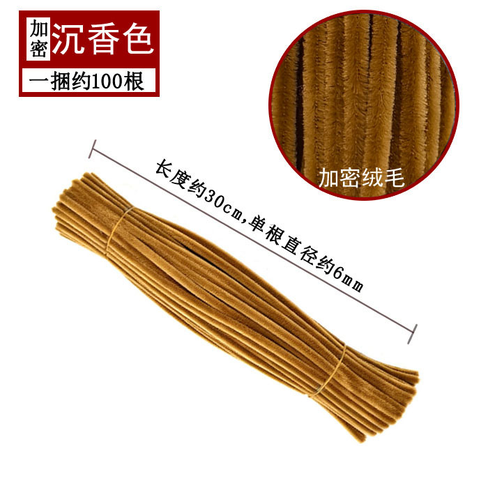 Varillas de felpa encriptadas de 42 colores, tiras para raíces de cabello, materiales populares para ramos hechos a mano, fabricante de varillas de felpa.