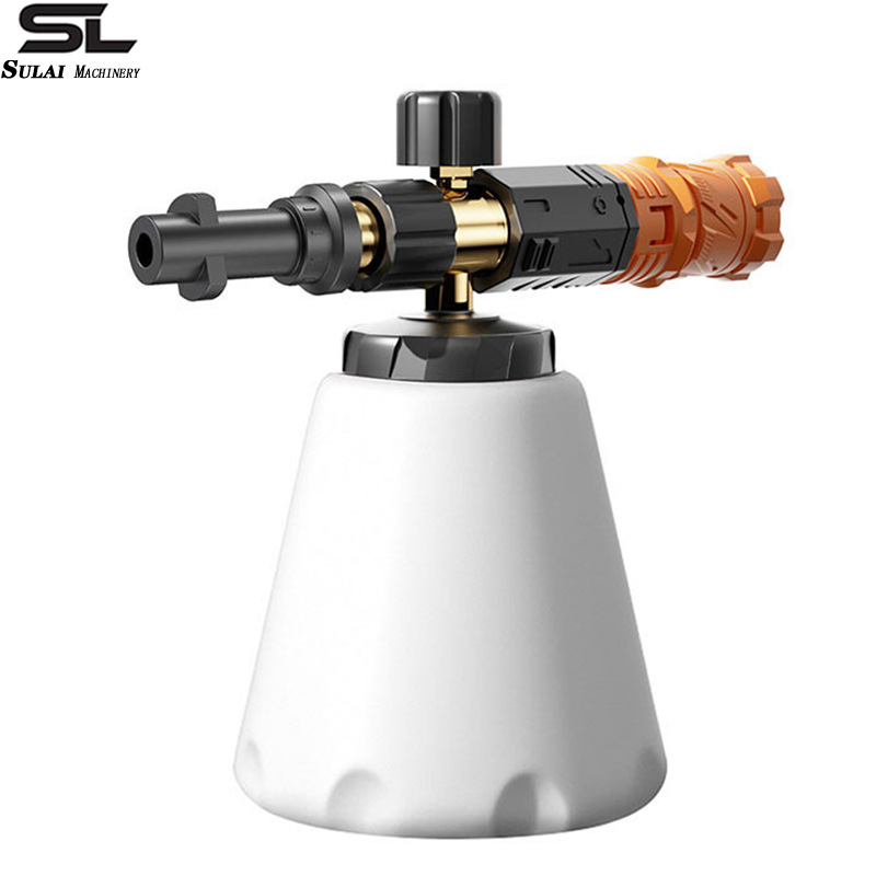 厂家直销新款泡沫壶高压洗车水枪1/4快插家用大口径PA壶专业泡沫