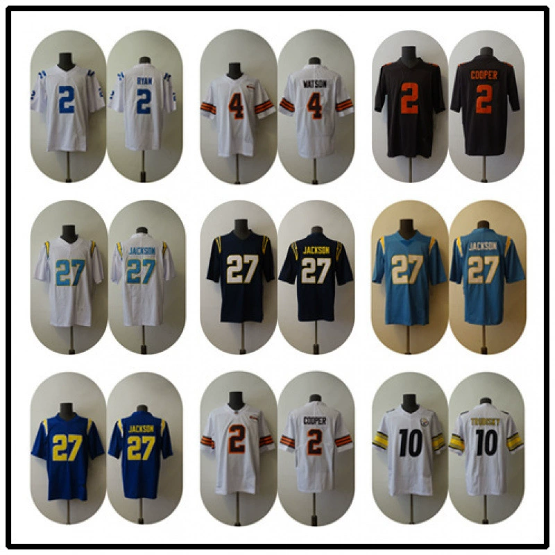 Легенда американского футбола, вышитая майка второго поколения Rams Browns Tigers Broncos Steelers Chiefs Lightning Raiders