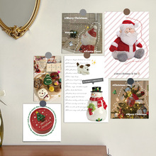 15张ins风圣诞卡片圣诞礼物留言卡室内卧室墙面贴装饰明信片批发