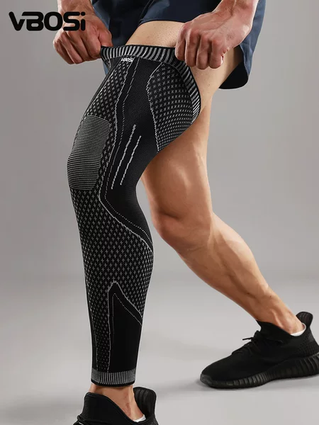 VBOSI extended knee pads for football, running, outdoor sports, breathable, pressurized, non-slip leg guards, manufacturer wholesale