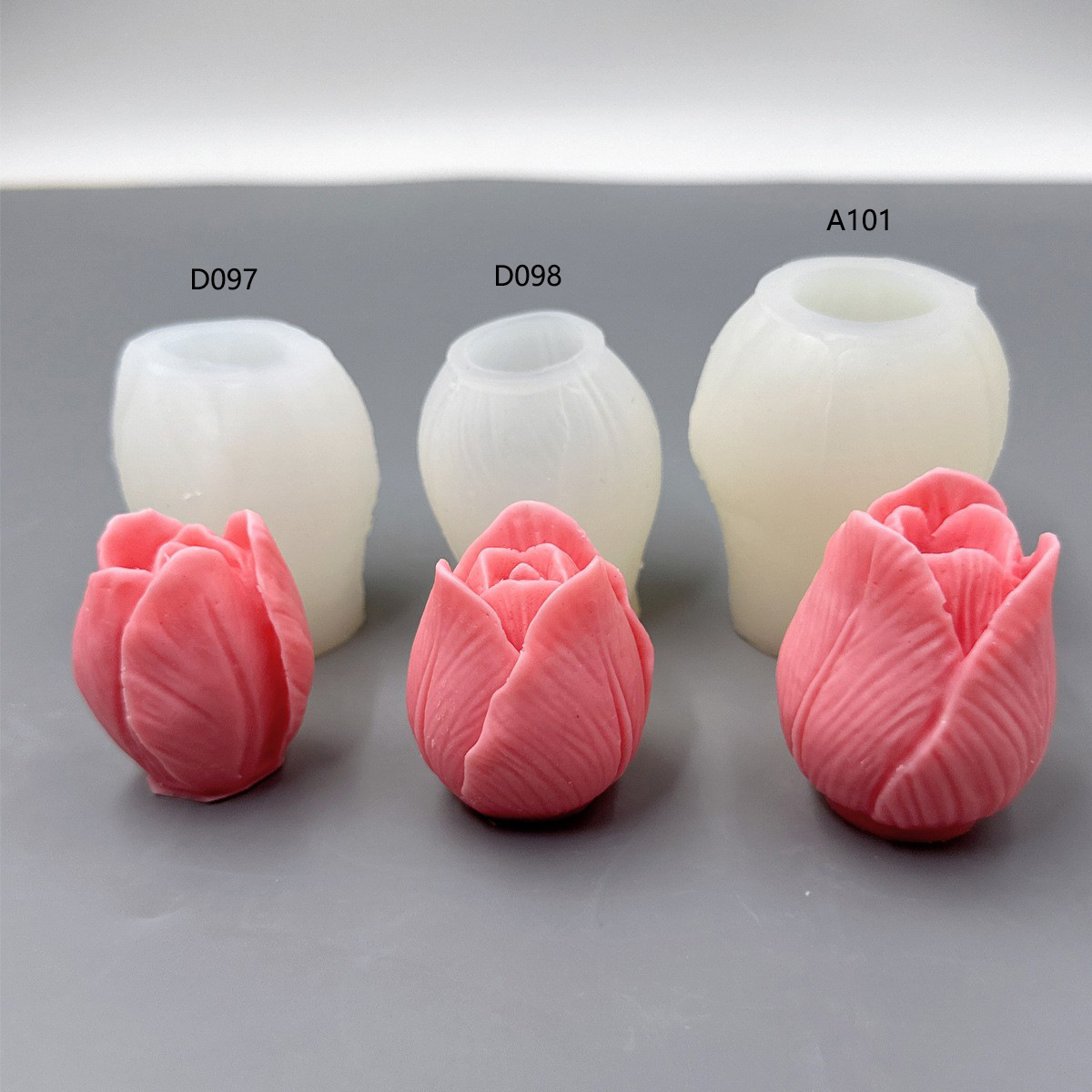 Tulip Flower Silicone Mold DIY Crystal Glue Flower Soap Aromatherapy Candle Ornaments Baking Decoration