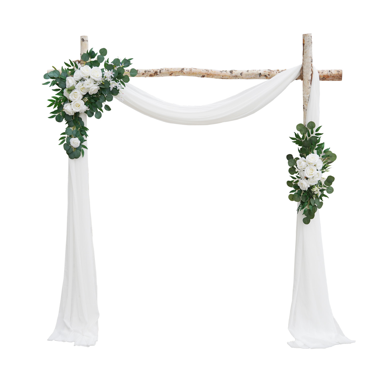 门楣花，人造婚礼拱门花套件，用于婚礼仪式和接待背景装饰