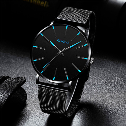Fashionable Men's Quartz Watch with Colorful Dials - Wholesale from Geneva Trendy Fashion Network