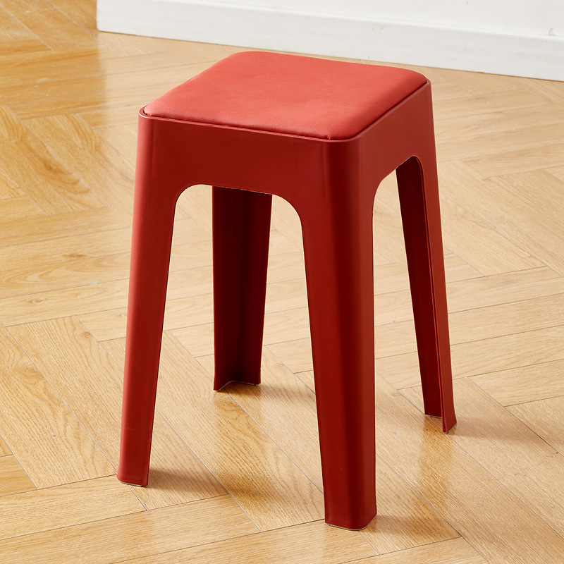 Crema de la intemperie silla simple dormitorio simple simple taburetes hogares gruesos lujosos sillas de plástico de alta calidad