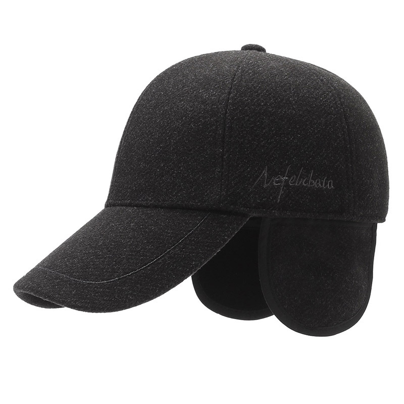Herren Winter Baseball Cap Mit Ohrenklappen Gefüttert Warm_voghion.com