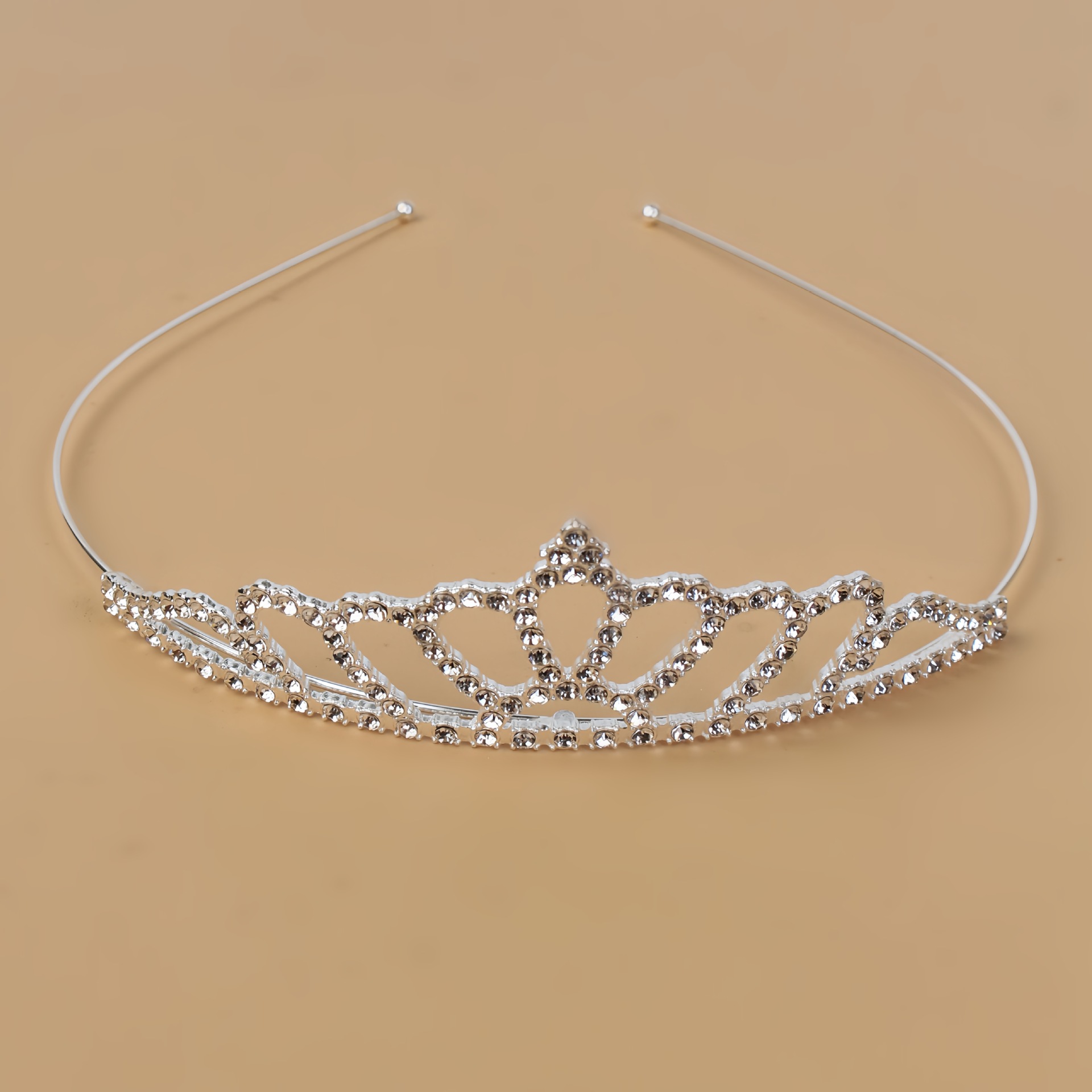 Princesa de cristal coreana corona de novia diamante de cristal anillo de cabello estudio de fotos accesorios para el cabello vestido de boda