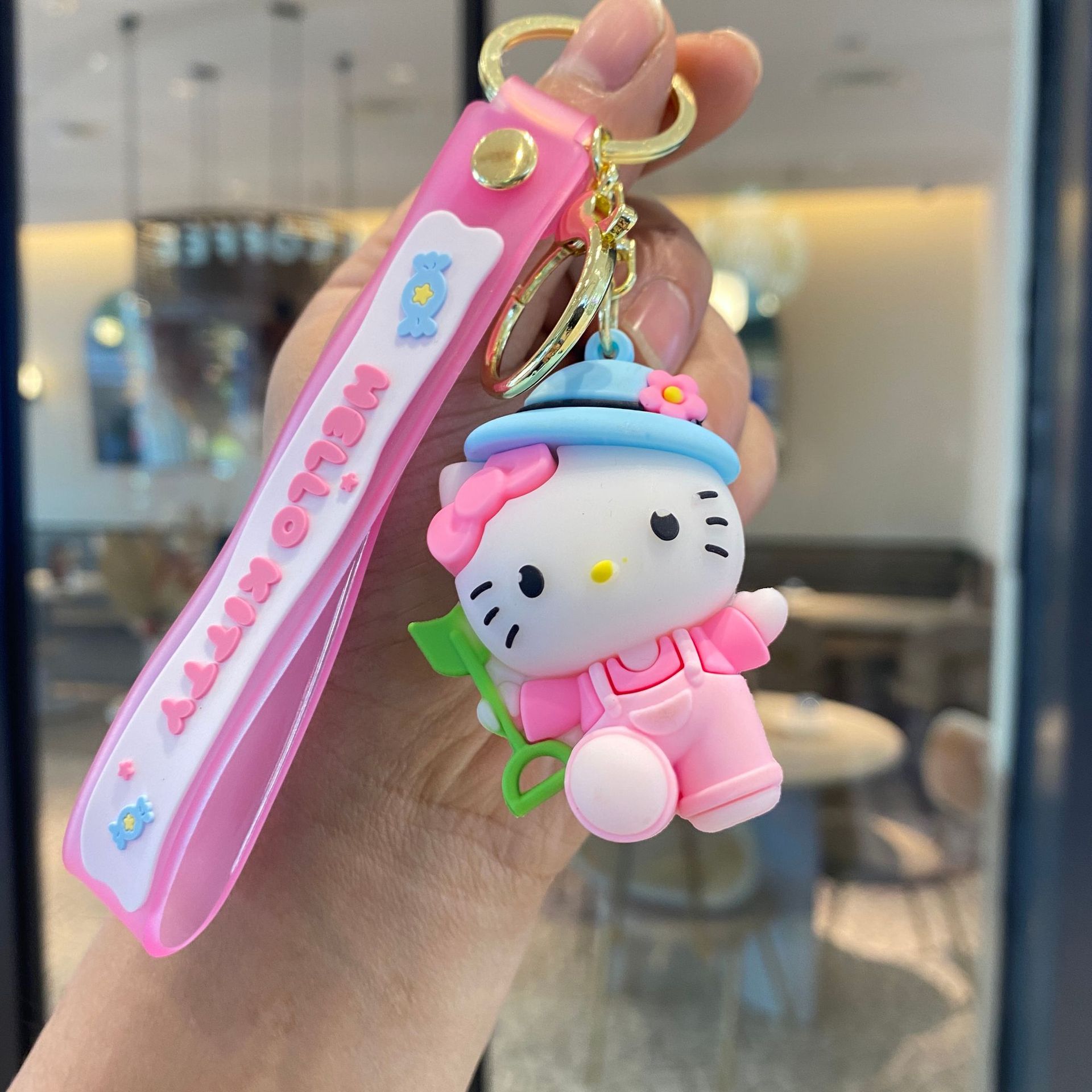 Nueva Sanrio llavero muñeca de dibujos animados colgante estudiante mochila accesorios bebé captura máquina pequeño regalo al por mayor