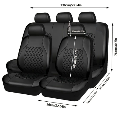 single-line diamond quilted embroidery, bracket Universal seat cover