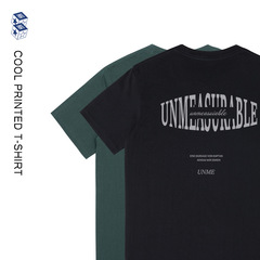 メンズ夏服ゆったり純綿半袖メンズカジュアルTシャツトレンドブランドメンズ個性派プリントトップスins女性卸売