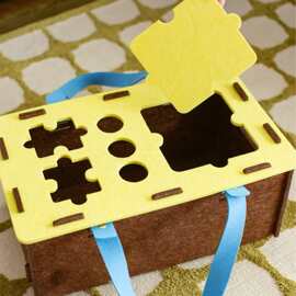 家具毛毡收纳盒 可开盖杂物收纳箱毛毡猫窝收纳盒大容量毛毡礼盒