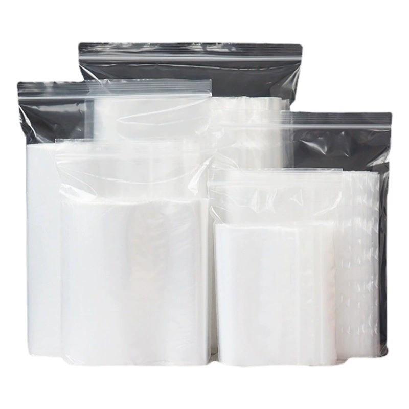 Мешок PE Ziplock прозрачный герметичный мешок одежды мешок застежки-молнии мешок сохранения еды пластиковый герметичный мешок для печати в наличии оптом