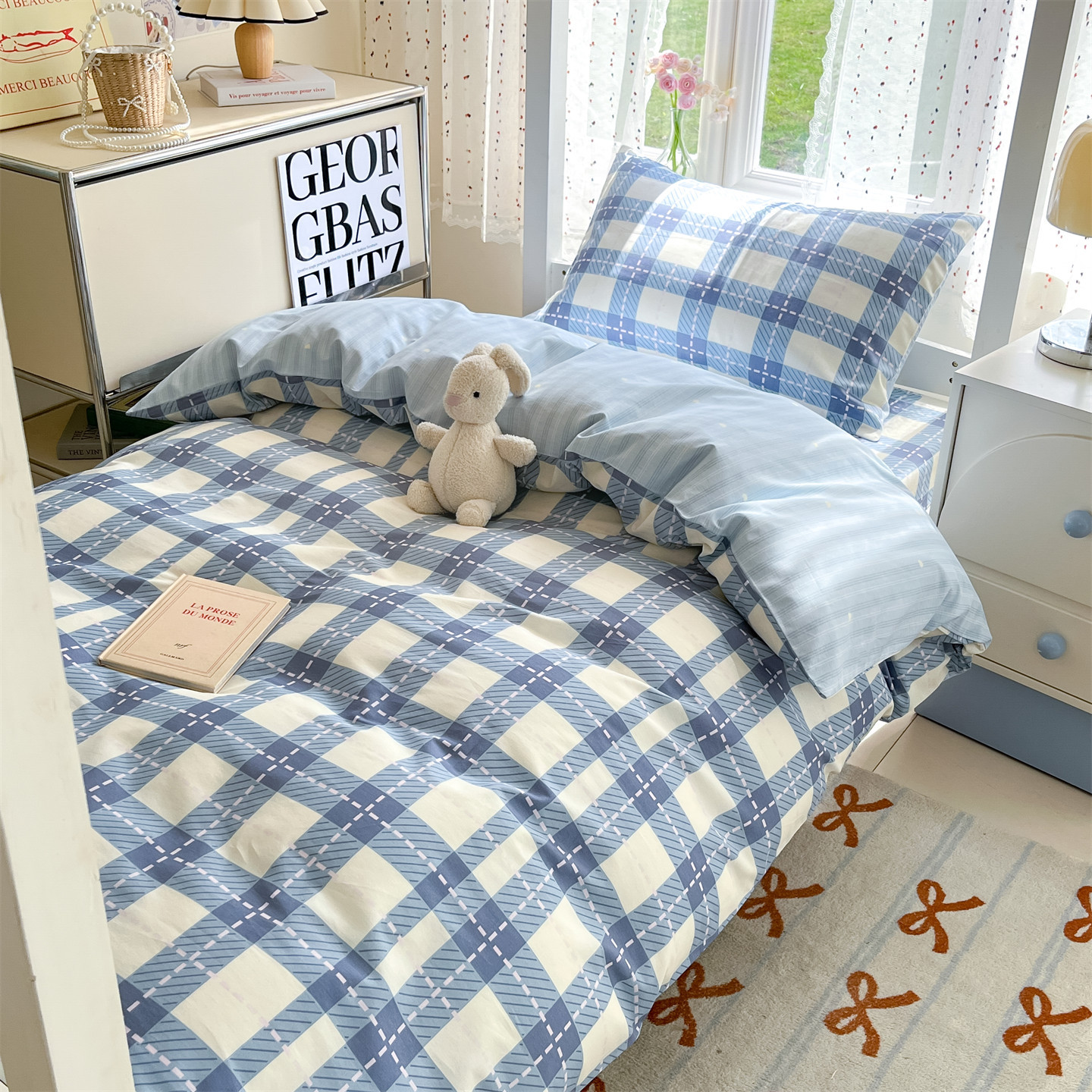 Factory Wholesale Cotton Student Season 12868 Three-Piece Set Pure Cotton Quilt Cover Single Quilt Cover Bunk Bed Bed Sheets