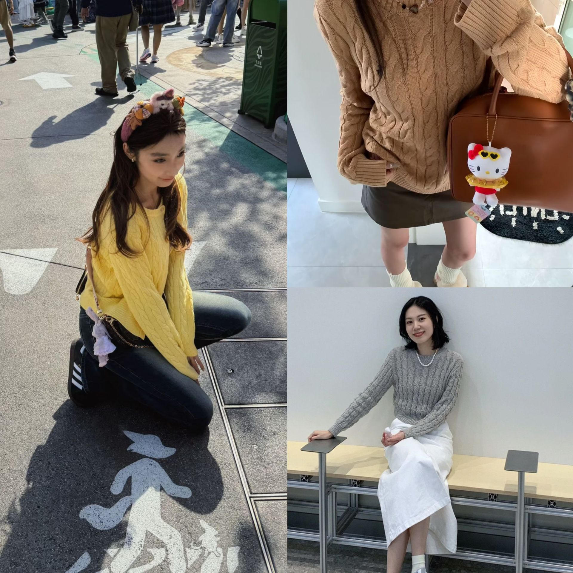 Autumn and Winter New RL Raff Horse Pony Embroidered Twist Pullover Sweater Long Sleeve Top Sweater Women's Sweater