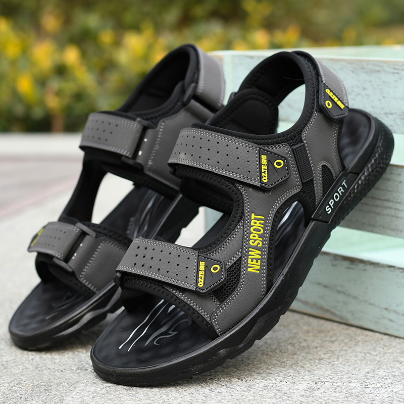 靴の男性の夏のビーチの靴のカジュアルな百合サンダルの屋外のスポーツの穴の靴の柔らかい底の耐摩耗性の対外貿易の男性の靴|undefined