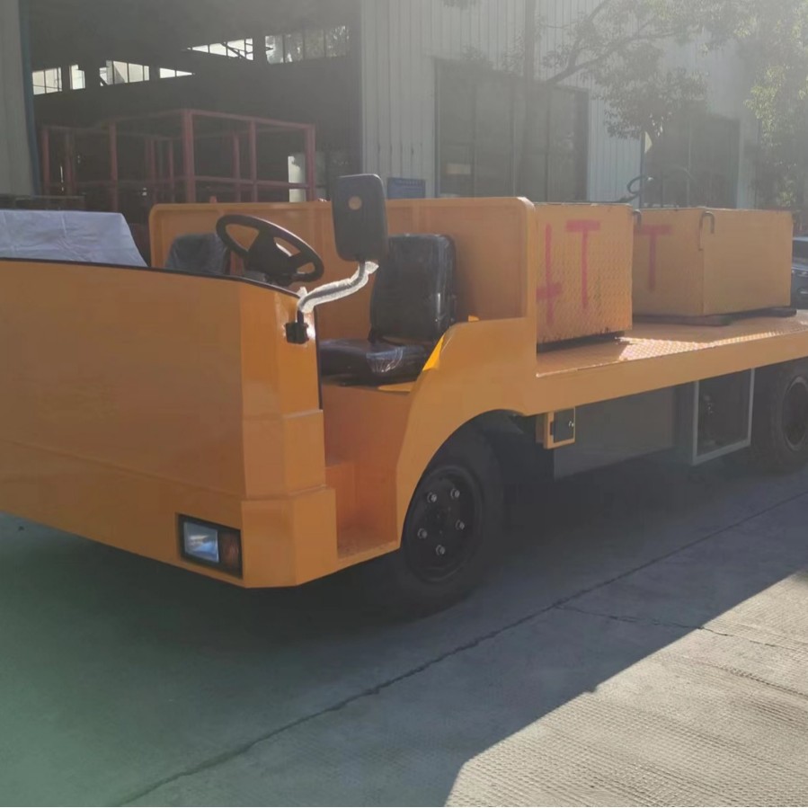 重工使用车 电动平板搬运车 不带顶不带驾驶室8吨电动运输车