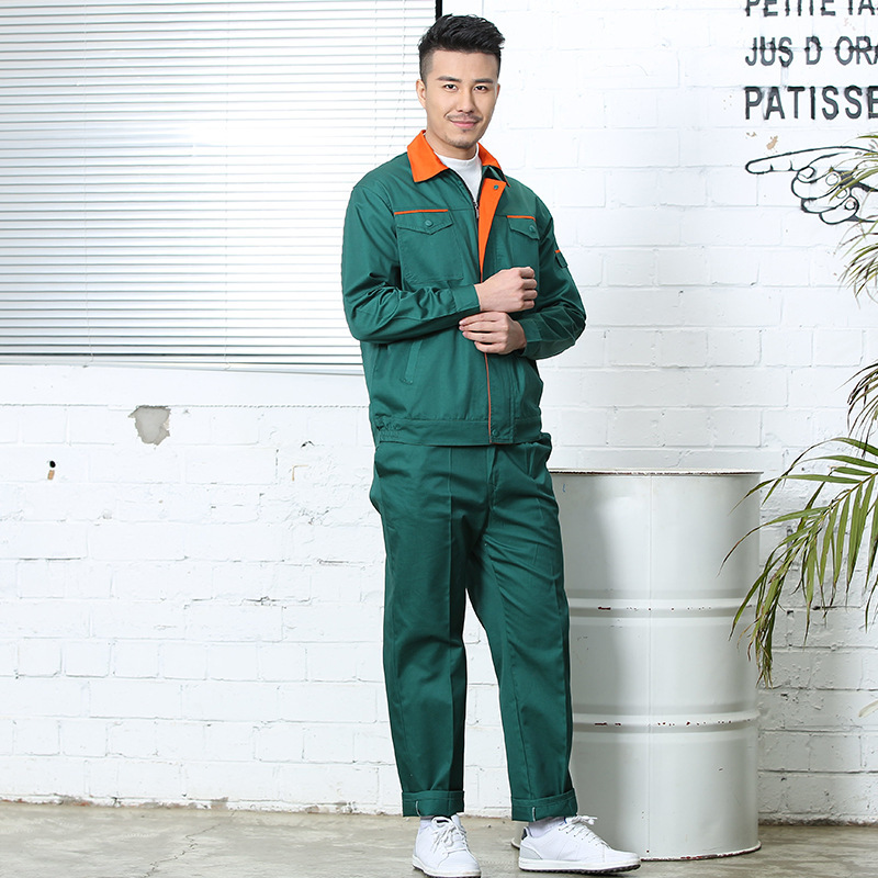 秋の長袖作業服セット耐摩耗性通気性男性労働保険服|undefined