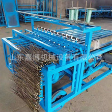 新款金蝉卵枝编织机 金蝉养殖专用 1.8米压辊齿钉款草席机山东