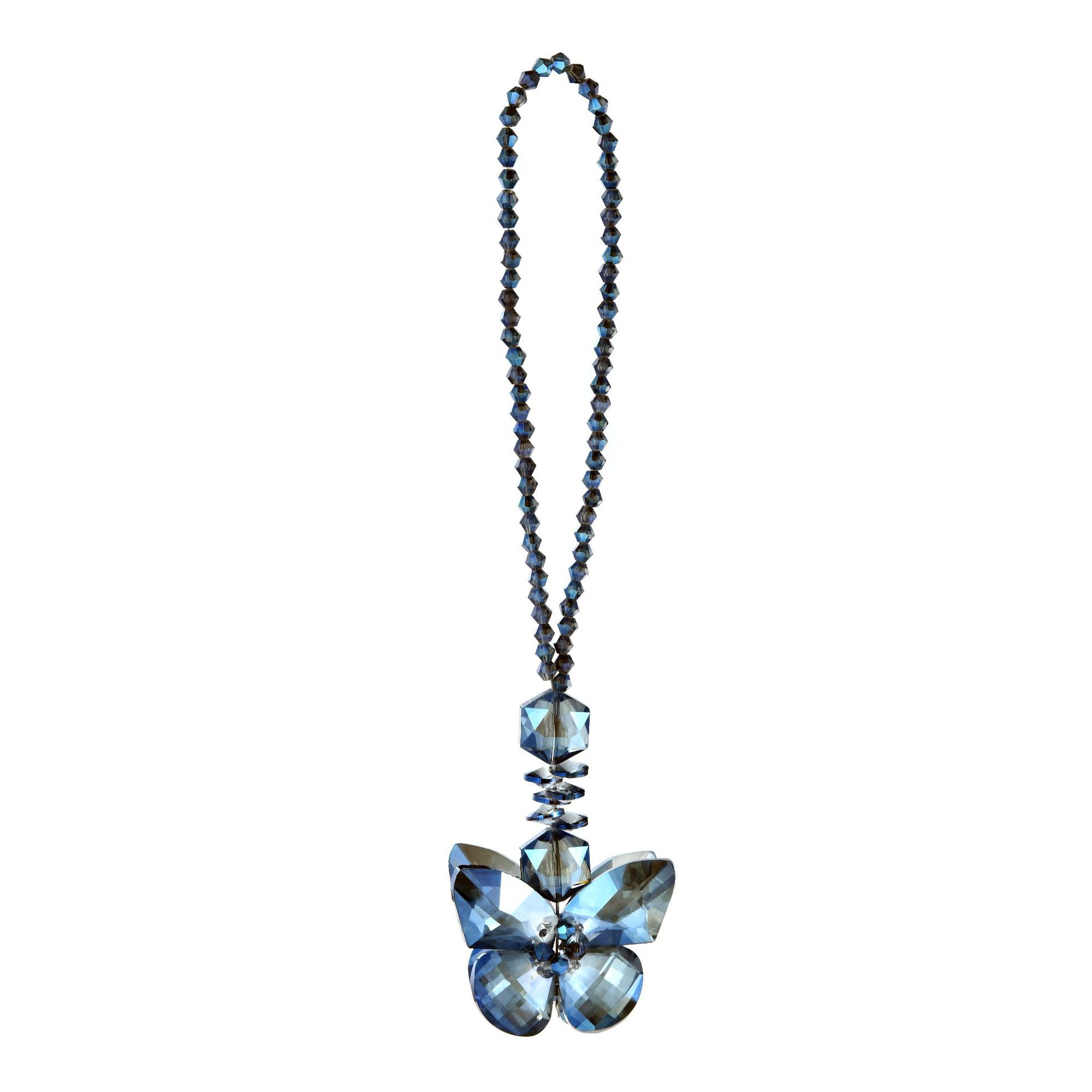 Transfronterizo exclusivo cristal colgante fuente fabricante nuevo cristal mariposa sol colector jardín decoraciones