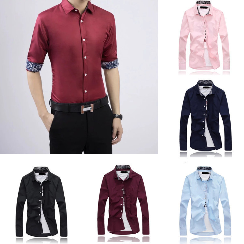 Stall Products Explosive Slim Fit Men's Shirt Summer Casual Fashion White Collar Class Wear Long Shirt for Men Stall Products Explosive Slim Fit Men's Shirt Summer Casual Fashion White Collar Class Wear Long Shirt for Men